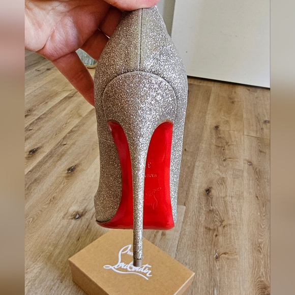 Christian Louboutin so kate gold glitter 120 pumps 37.5 - Picture 13 of 16